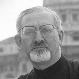 A portrait of Fr. Hans-Peter Kolvenbach SJ, 29th Superior General of the Society of Jesus (Jesuits)